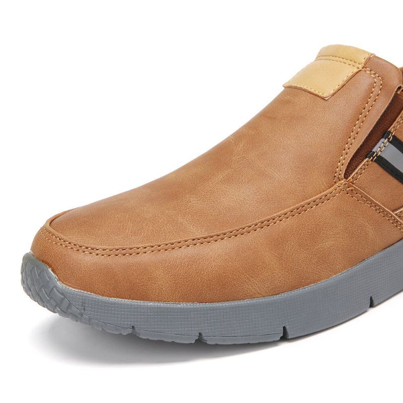 Bequeme Mikrofaser Leder Slip On Geschäfts Freizeitschuhe Für Herren