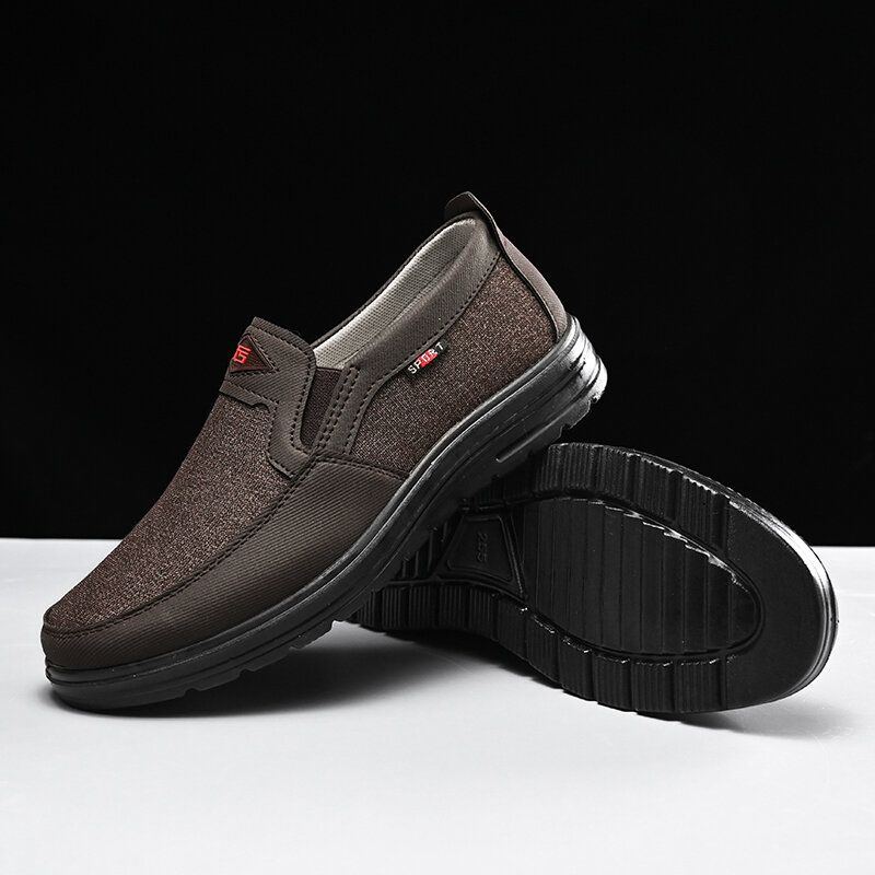 Bequeme Tragbare Atmungsaktive Elastische Slip On Laufschuhe Für Herren