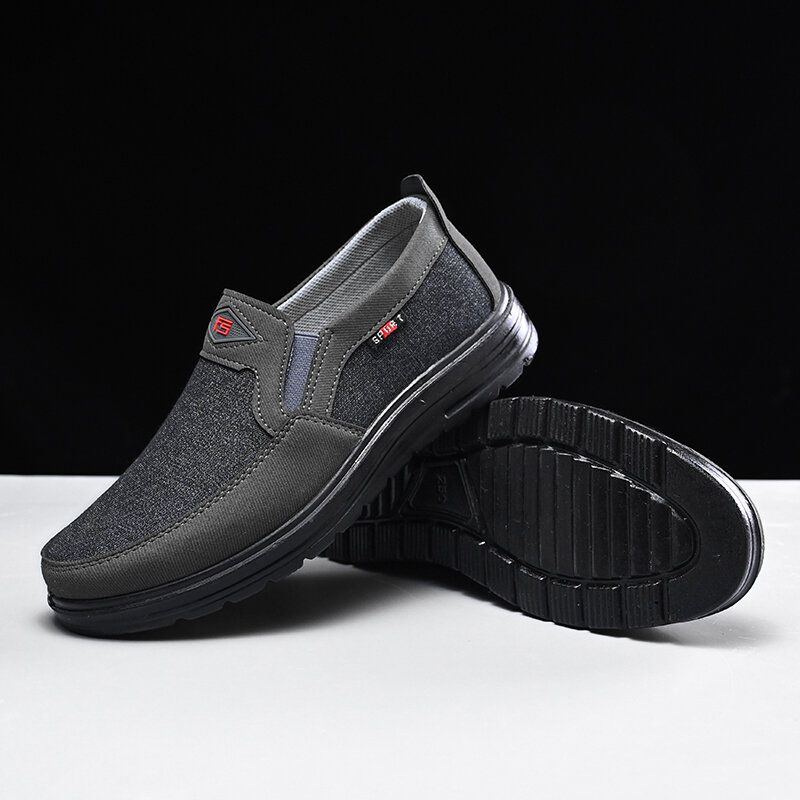 Bequeme Tragbare Atmungsaktive Elastische Slip On Laufschuhe Für Herren