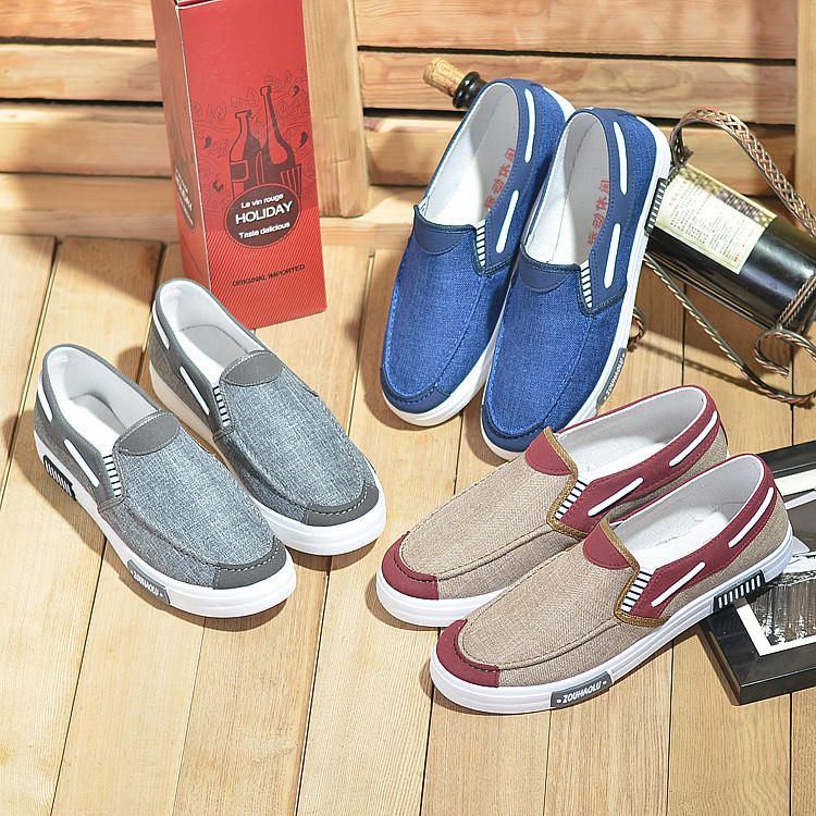 Herren Canvas Casual Soft Comfy Daily Business Loafer