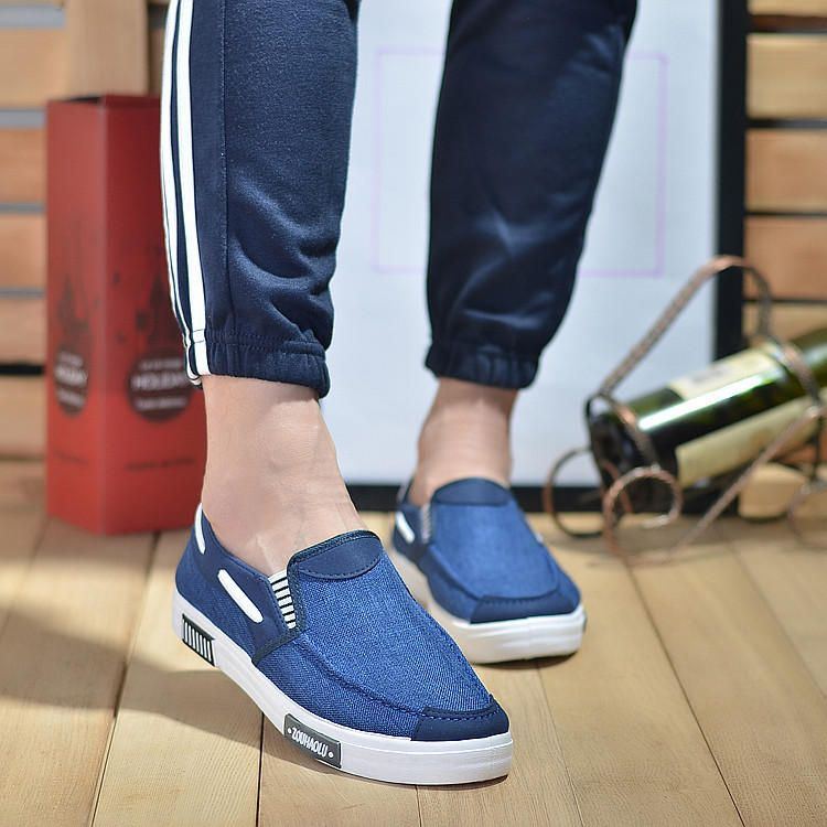 Herren Canvas Casual Soft Comfy Daily Business Loafer