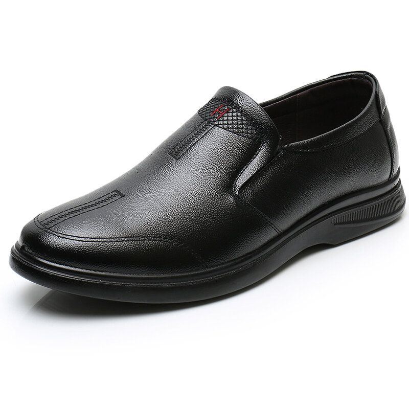 Herren Echtleder Slip On Casual Business Schuhe