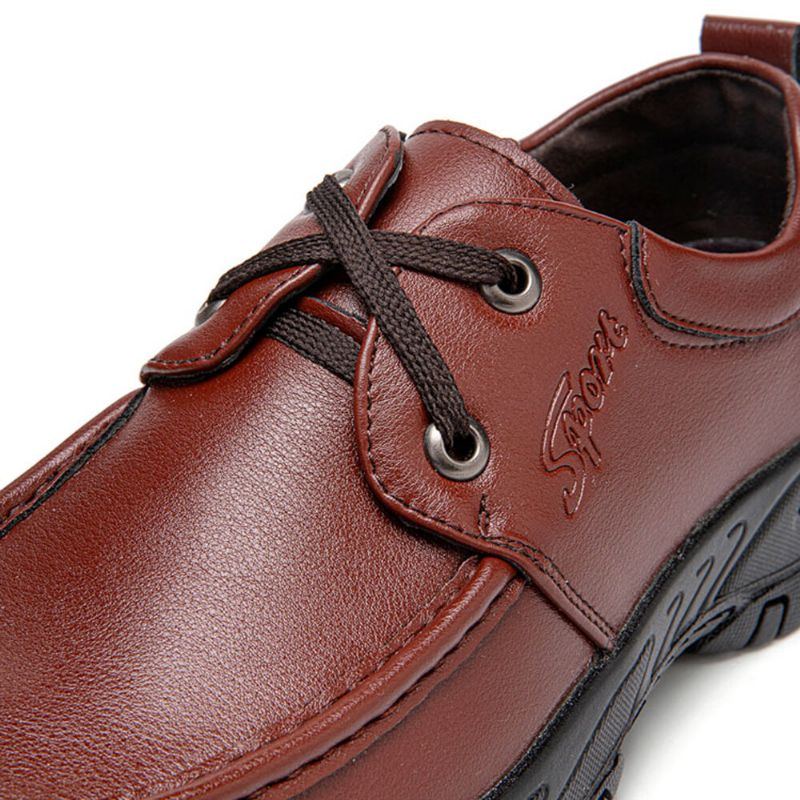 Herren Mikrofaser Leder Schnürschuhe Rutschfeste Outdoor Wanderschuhe Freizeitschuhe