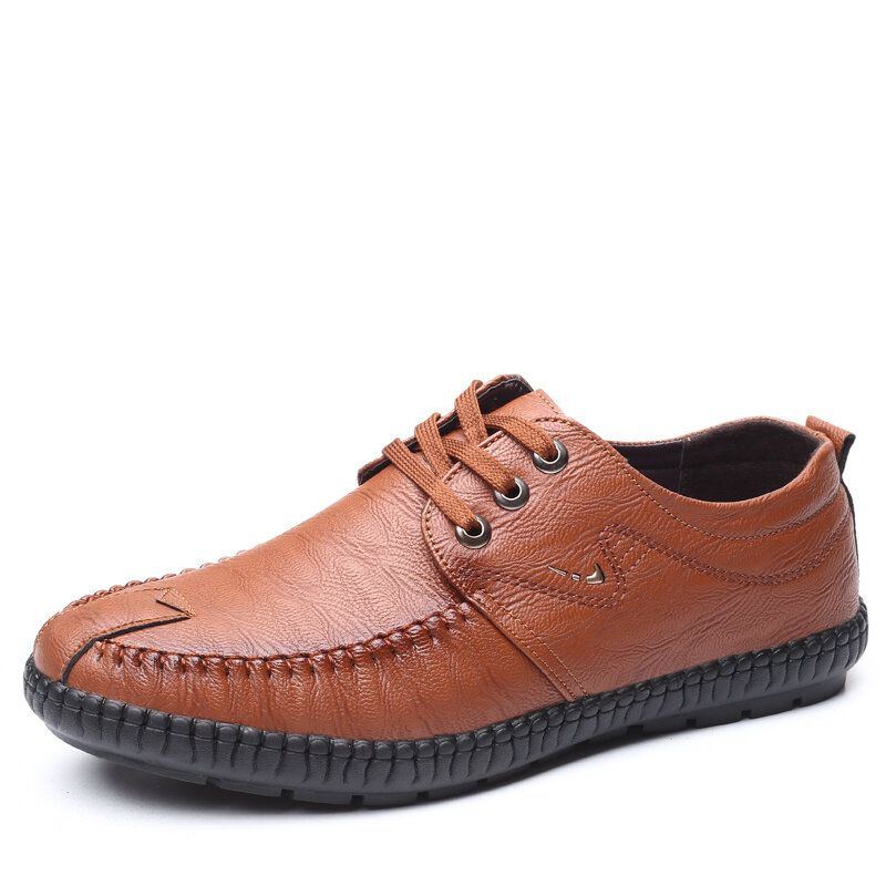 Herren Mikrofaser Reine Farbe Lässige Weiche Business Leder Loafer