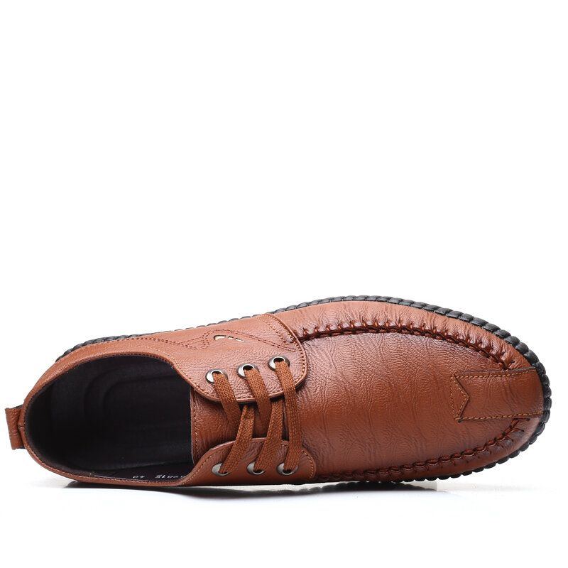 Herren Mikrofaser Reine Farbe Lässige Weiche Business Leder Loafer