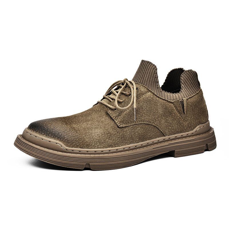 Herren Outdoor Rutschfeste Low Top Schnürschuhe Lässige Socke Arbeitsschuhe