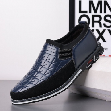 Herren Stitching Slip Resistant Slip On Casual Business Schuhe