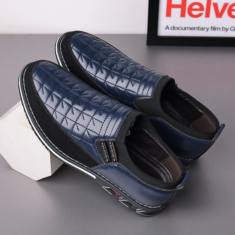 Herren Stitching Slip Resistant Slip On Casual Business Schuhe