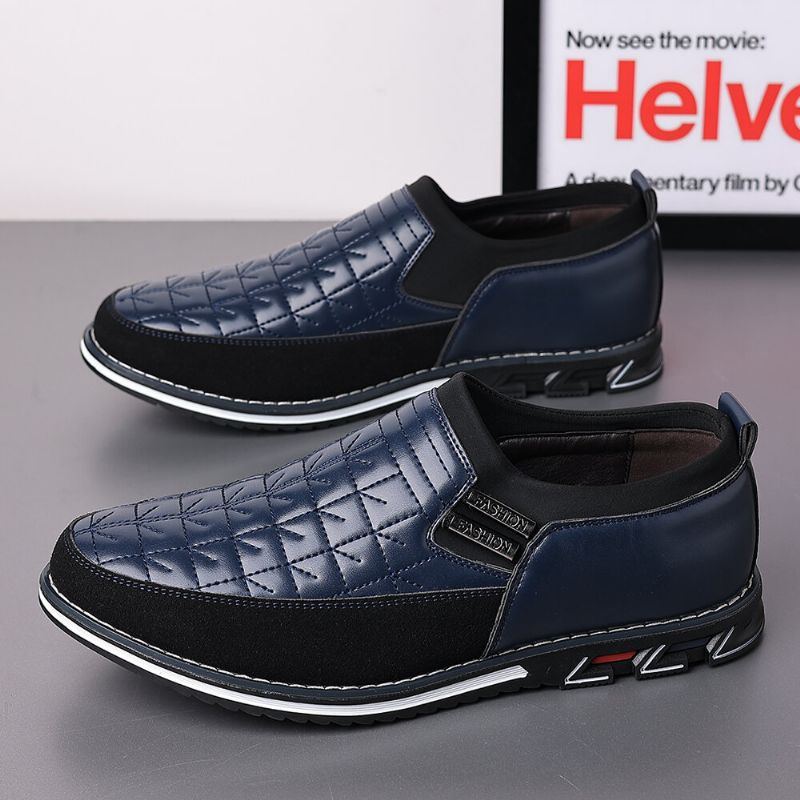 Herren Stitching Slip Resistant Slip On Casual Business Schuhe