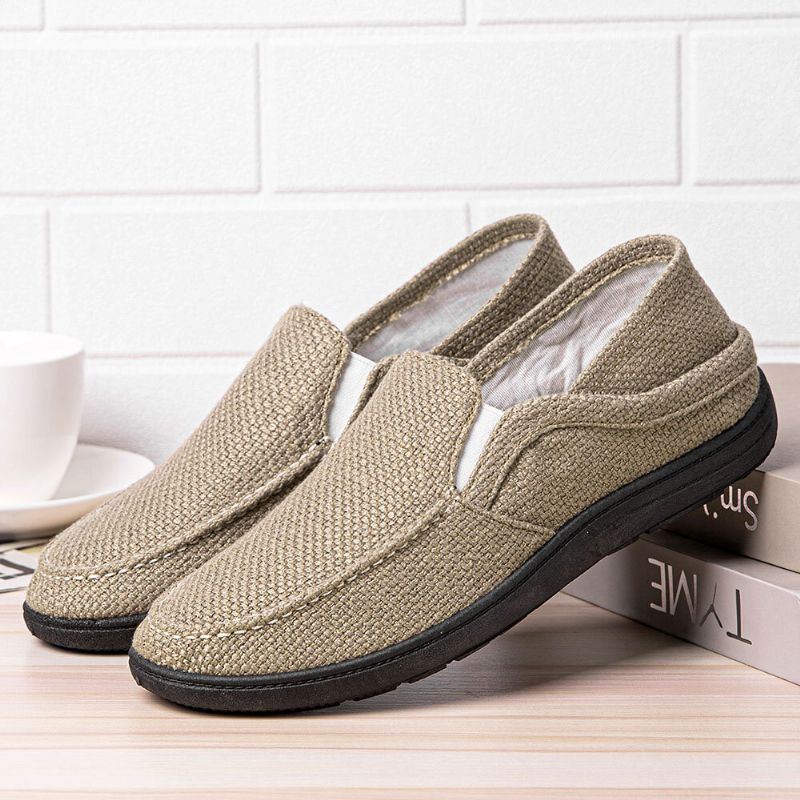 Herren Tragbare Slip On Schuhe Mit Weicher Sohle Und Lässigem Fahrstil