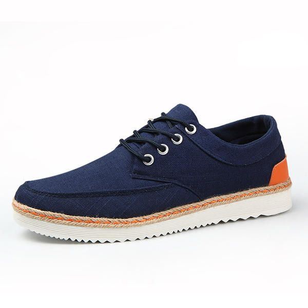 Herren Turnschuhe Canvas Causal Outdoor Sport Flat Bequeme Oxfords Schuhe