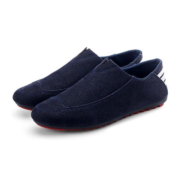 Herrenschuhe Flats Bequeme Weiche Atmungsaktive Lässige Outdoor Slip On Flats