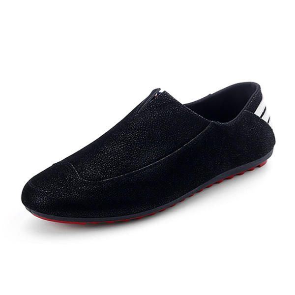 Herrenschuhe Flats Bequeme Weiche Atmungsaktive Lässige Outdoor Slip On Flats