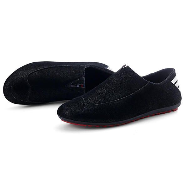 Herrenschuhe Flats Bequeme Weiche Atmungsaktive Lässige Outdoor Slip On Flats