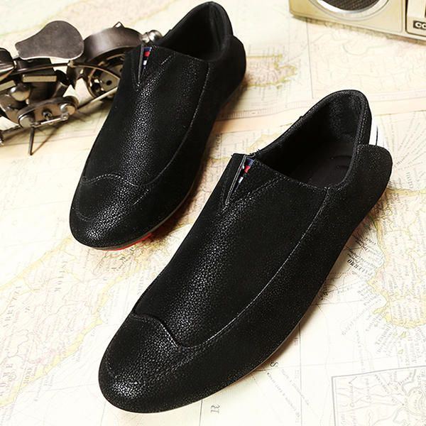 Herrenschuhe Flats Bequeme Weiche Atmungsaktive Lässige Outdoor Slip On Flats