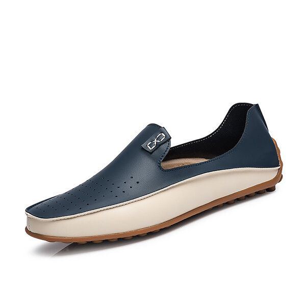 Herrenschuhe Outdoor Casual Round Toe Slip On Atmungsaktive Flats