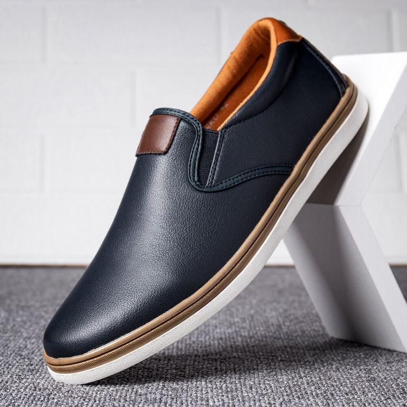 Lässige Business Loafer Im Retro Stil Mit Weicher Laufsohle Für Herren