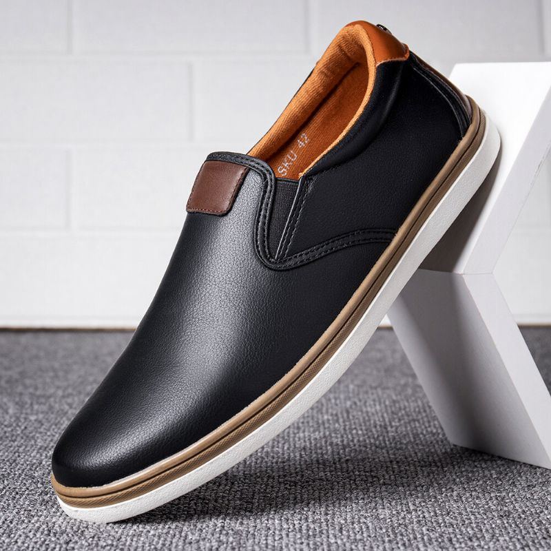 Lässige Business Loafer Im Retro Stil Mit Weicher Laufsohle Für Herren