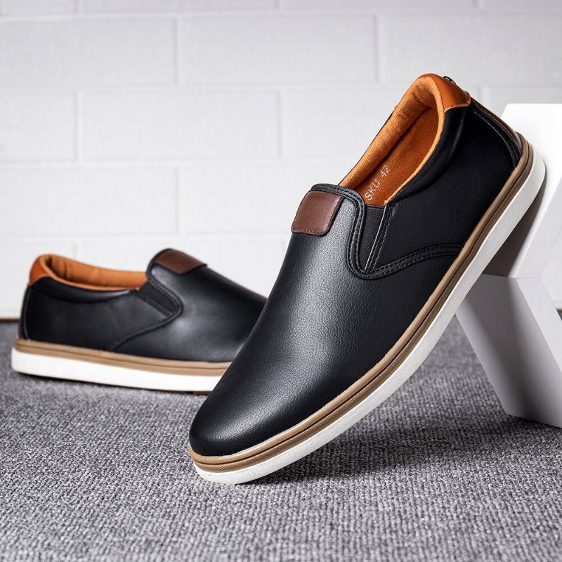 Lässige Business Loafer Im Retro Stil Mit Weicher Laufsohle Für Herren