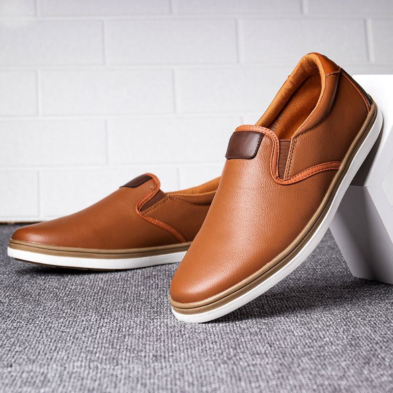 Lässige Business Loafer Im Retro Stil Mit Weicher Laufsohle Für Herren