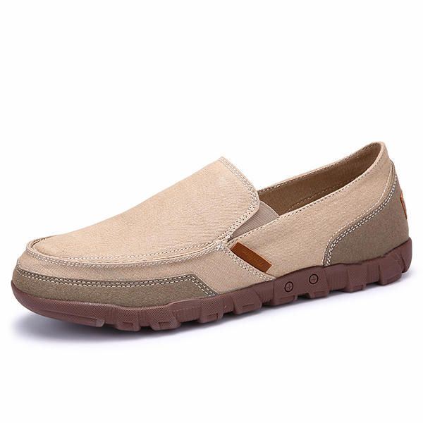 Lässige Canvas Slipper Für Herren Weiche Atmungsaktive Outdoor Flats