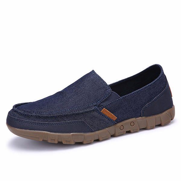 Lässige Canvas Slipper Für Herren Weiche Atmungsaktive Outdoor Flats