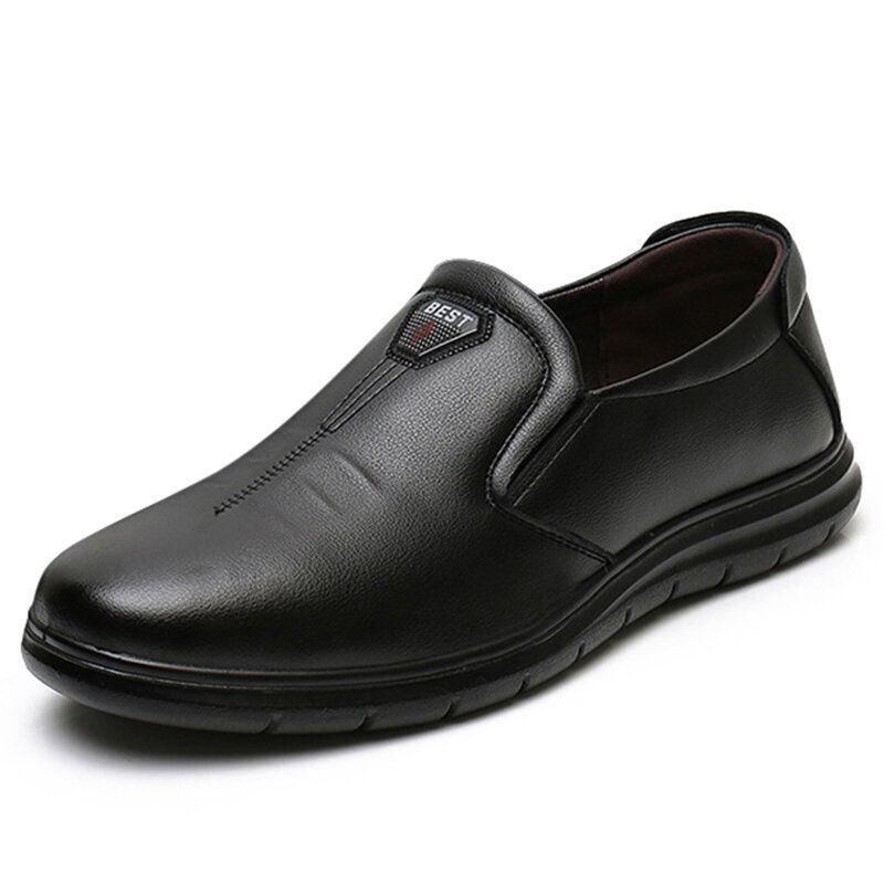 Lässige Slip On Business Schuhe Aus Atmungsaktivem Echtleder Für Herren