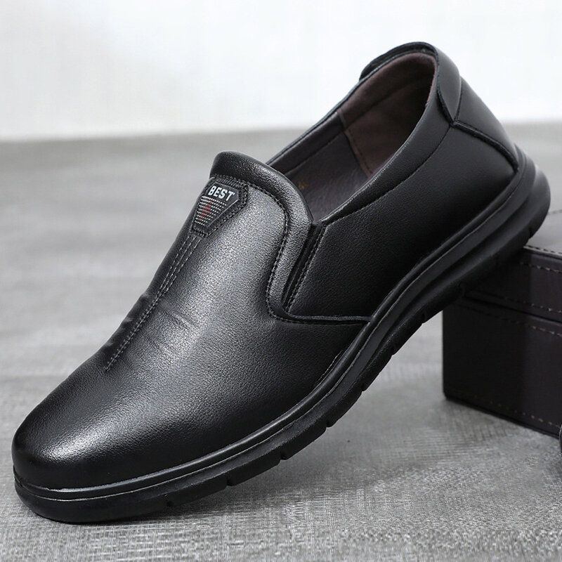 Lässige Slip On Business Schuhe Aus Atmungsaktivem Echtleder Für Herren