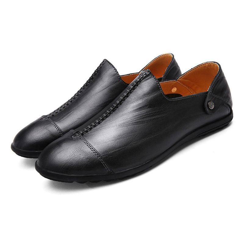 Leichte Herren Slipper Aus Echtem Leder