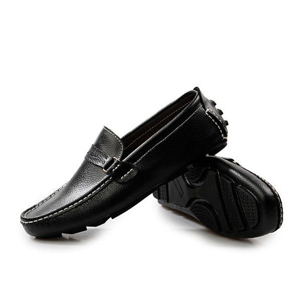 Herren Leder Casual Driving Outdoor Soft Flats Loafers Schuhe