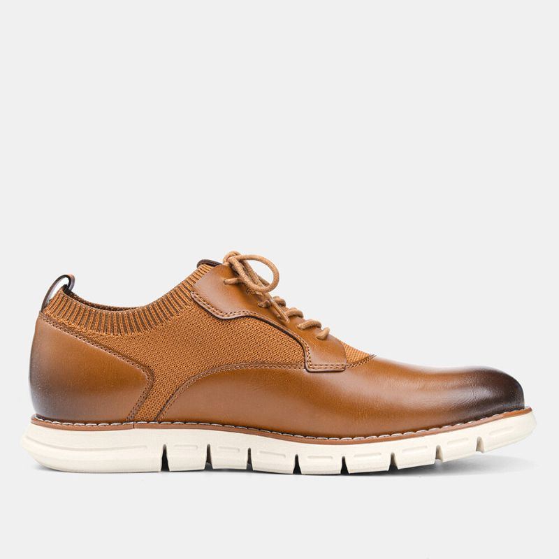 Herren Mikrofaser Atmungsaktives Gewebe Spleißen Weiche Sohle Spitzschuh Business Casual Oxfords Schuhe