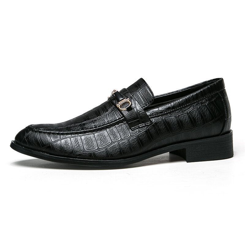 Herren Mikrofaser Leder Atmungsaktive Weiche Sohle Slip On Klassische Solide Lässige Business Schuhe