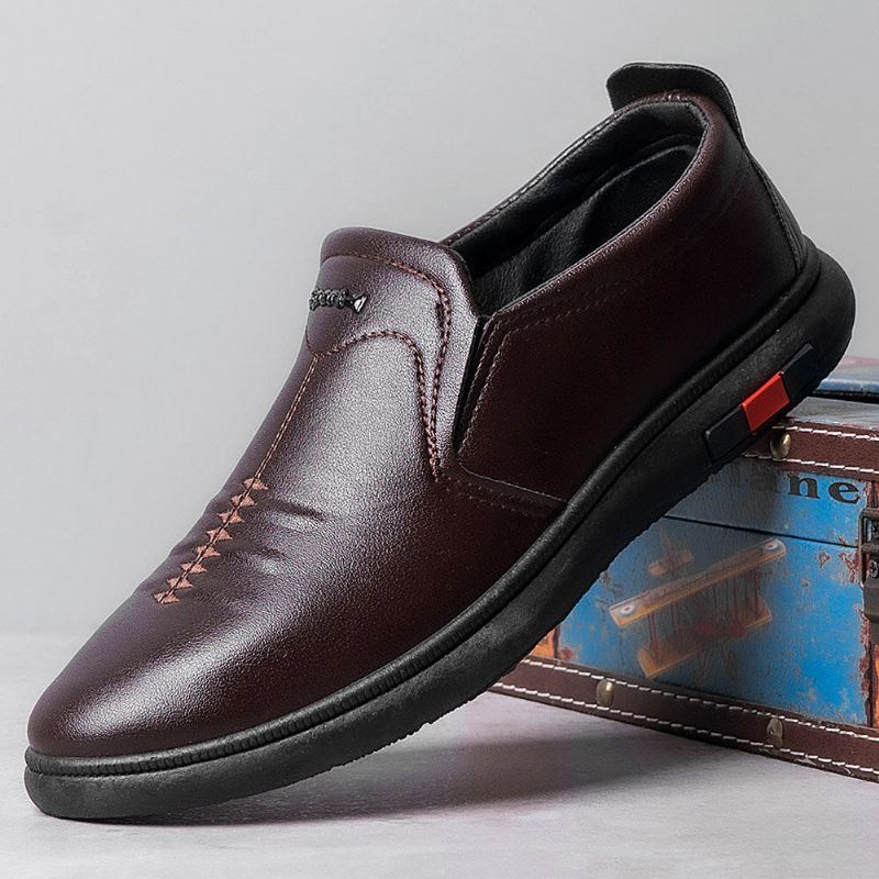 Herren Stitching Slip On Lässige Tragbare Business Schuhe