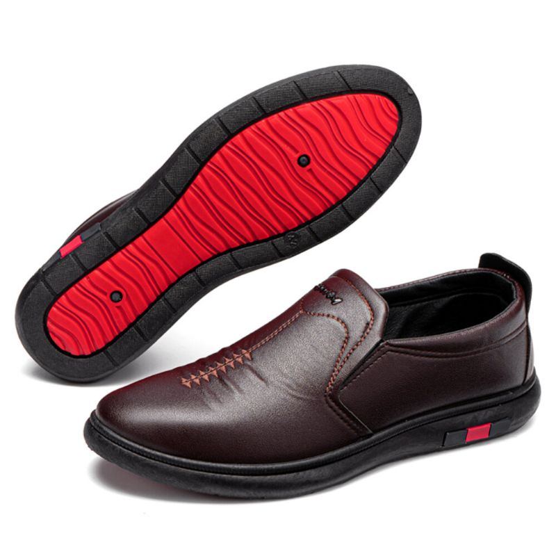 Herren Stitching Slip On Lässige Tragbare Business Schuhe