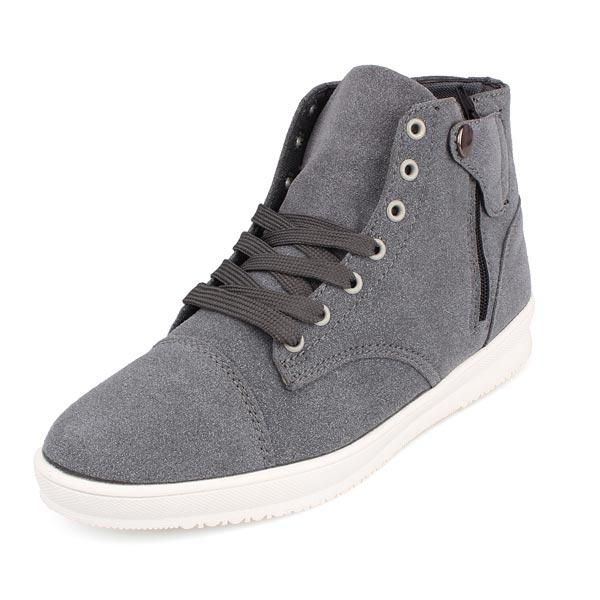 Mens British Style Canvas High Top Schuhe