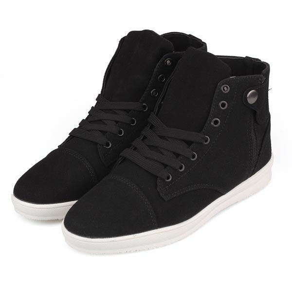 Mens British Style Canvas High Top Schuhe