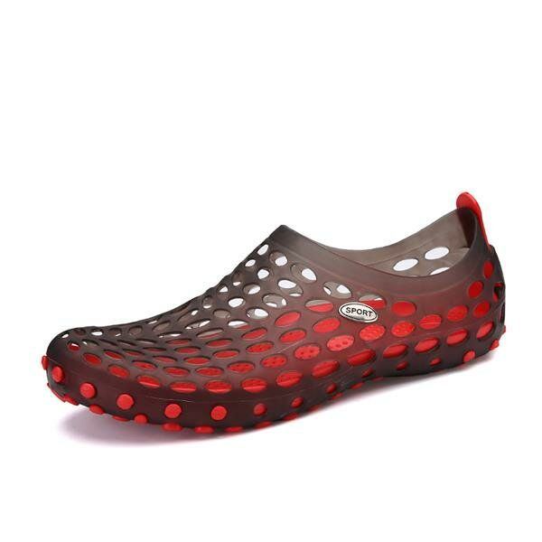 Neue Herren Sommer Beiläufige Flache Atmungsaktive Weiche Bequeme Slip On Wasserschuhe