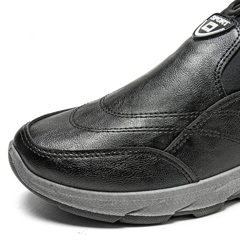 Wasserdichte Rutschfeste Warme Plüschfutter Slip On Freizeitschuhe Für Herren