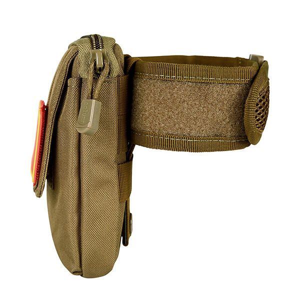 Herren Nylon Tactical Arm Bag Molle Edc Pouch Handy Geldbörse Gürtel Gürteltasche