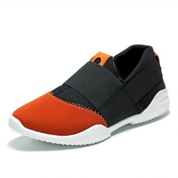 Atmungsaktive Elastische Bnad Slip On Casual Turnschuhe Für Herren