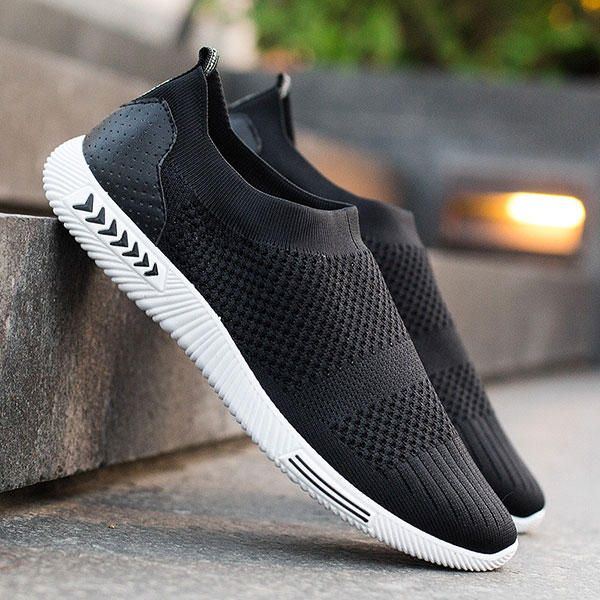 Atmungsaktive Flache Sportschuhe Für Herren Aus Mesh