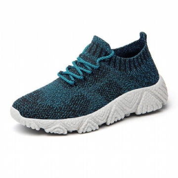 Atmungsaktive Leichte Sport Laufschuhe Aus Gestricktem Stoff Für Herren