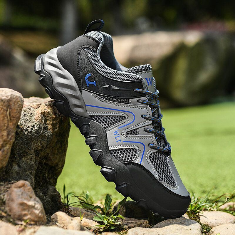 Atmungsaktive Outdoor Schnürschuhe Für Herren