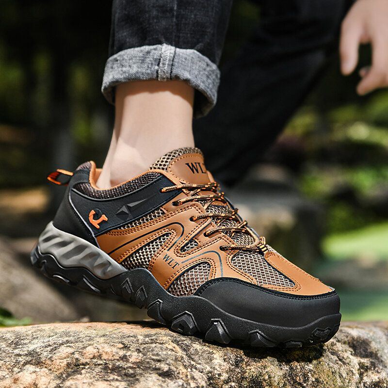 Atmungsaktive Outdoor Schnürschuhe Für Herren