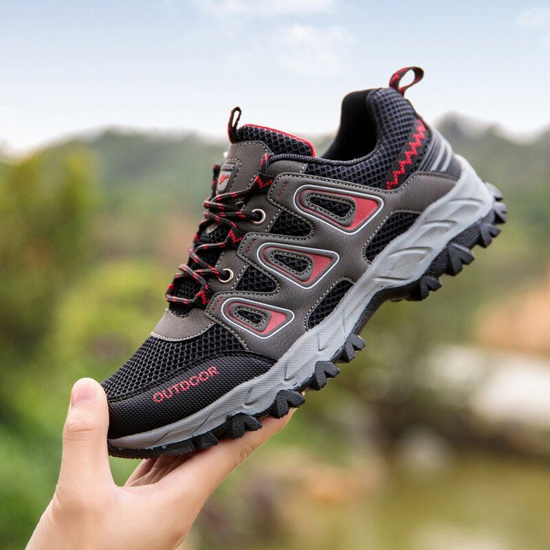 Atmungsaktive Outdoor Schnürschuhe Für Klettern Und Wandern