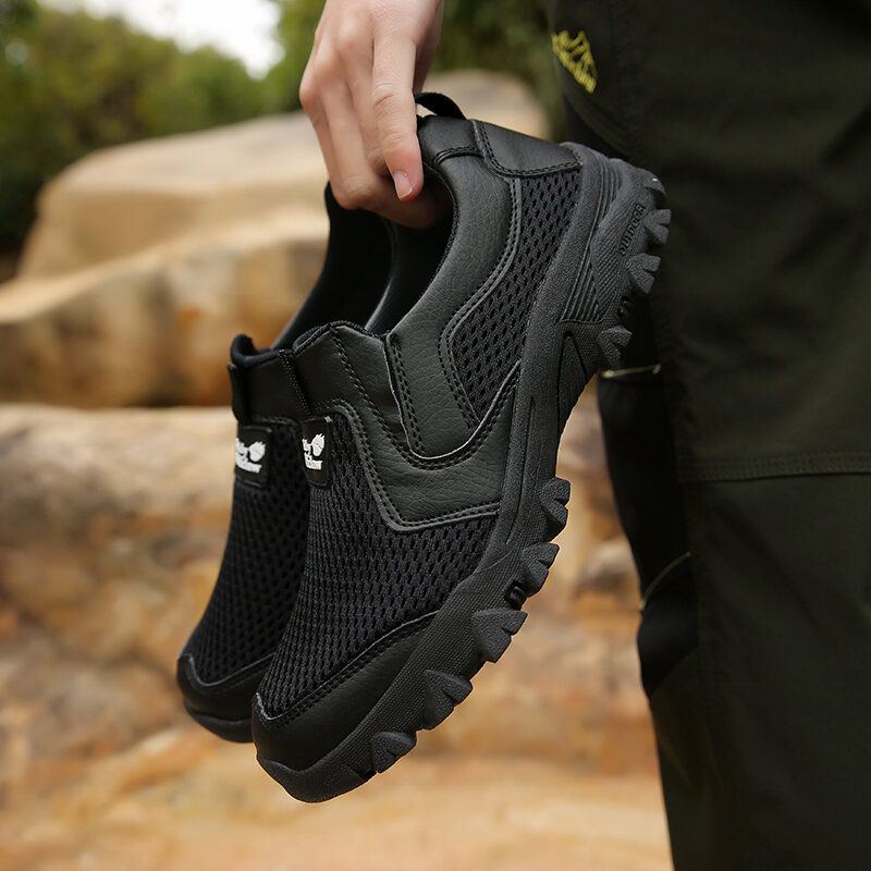 Atmungsaktive Rutschfeste Outdoor Kletterreitschuhe Aus Mesh Für Herren