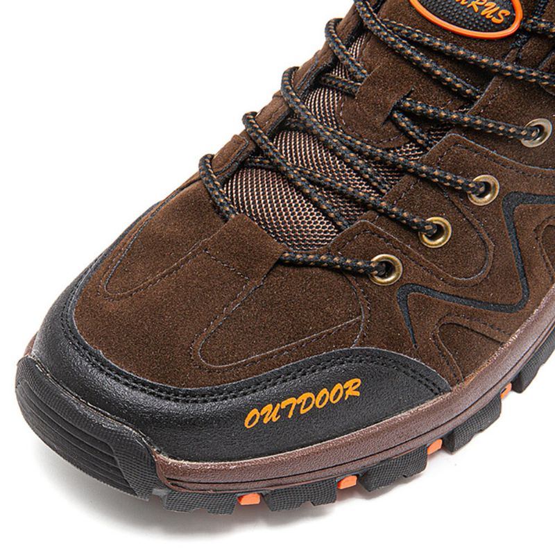 Atmungsaktive Rutschfeste Schnür Outdoor Laufschuhe Für Herbst Winter Wanderschuhe Für Herren