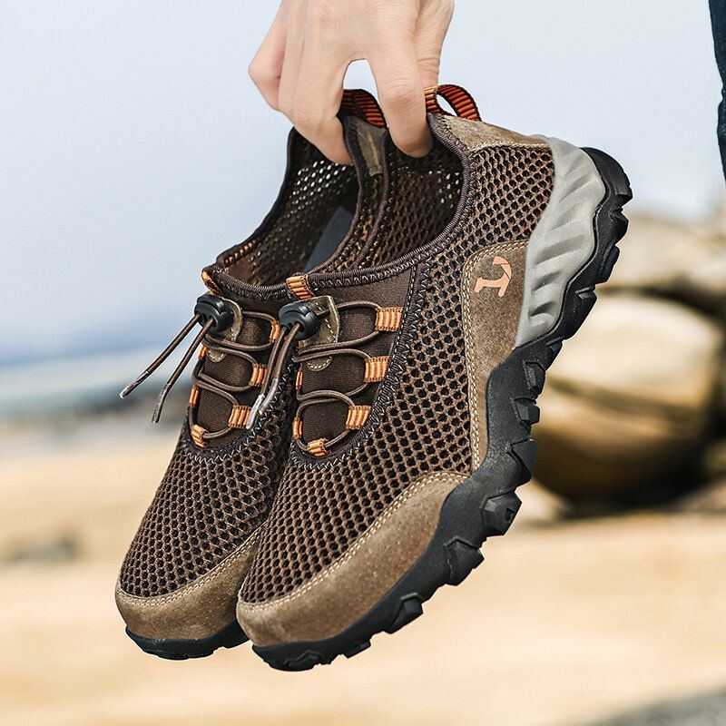 Atmungsaktive Rutschfeste Weiche Outdoor Sportschuhe Für Herren Aus Mesh