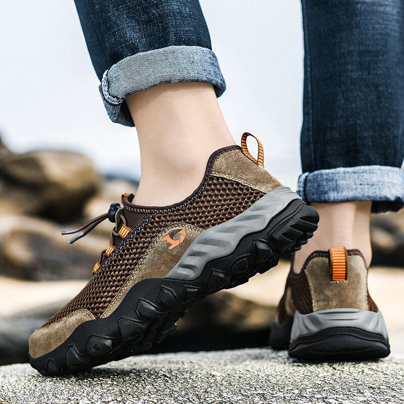 Atmungsaktive Rutschfeste Weiche Outdoor Sportschuhe Für Herren Aus Mesh