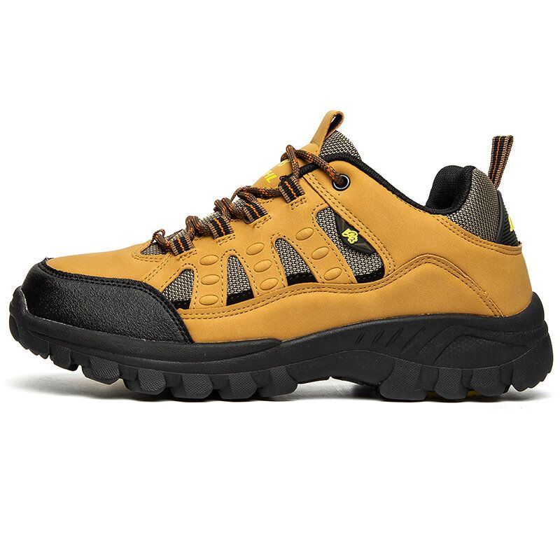 Atmungsaktive Rutschfeste Weiche Sohle Für Herren Reine Farbe Outdoor Klettern Lässige Sportschuhe